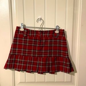 Rave stretch pleaded mini skirt